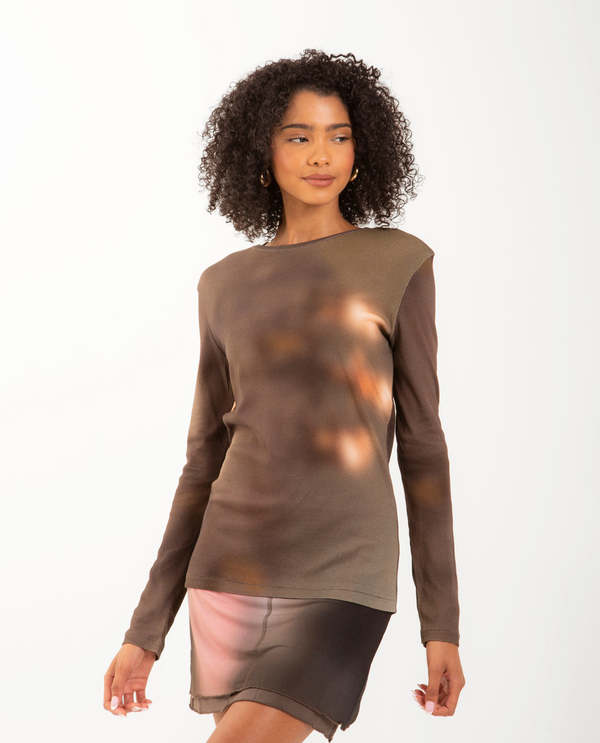 Paloma Wool Gaussiano Long Sleeve Top - Dark Khaki | Garmentory