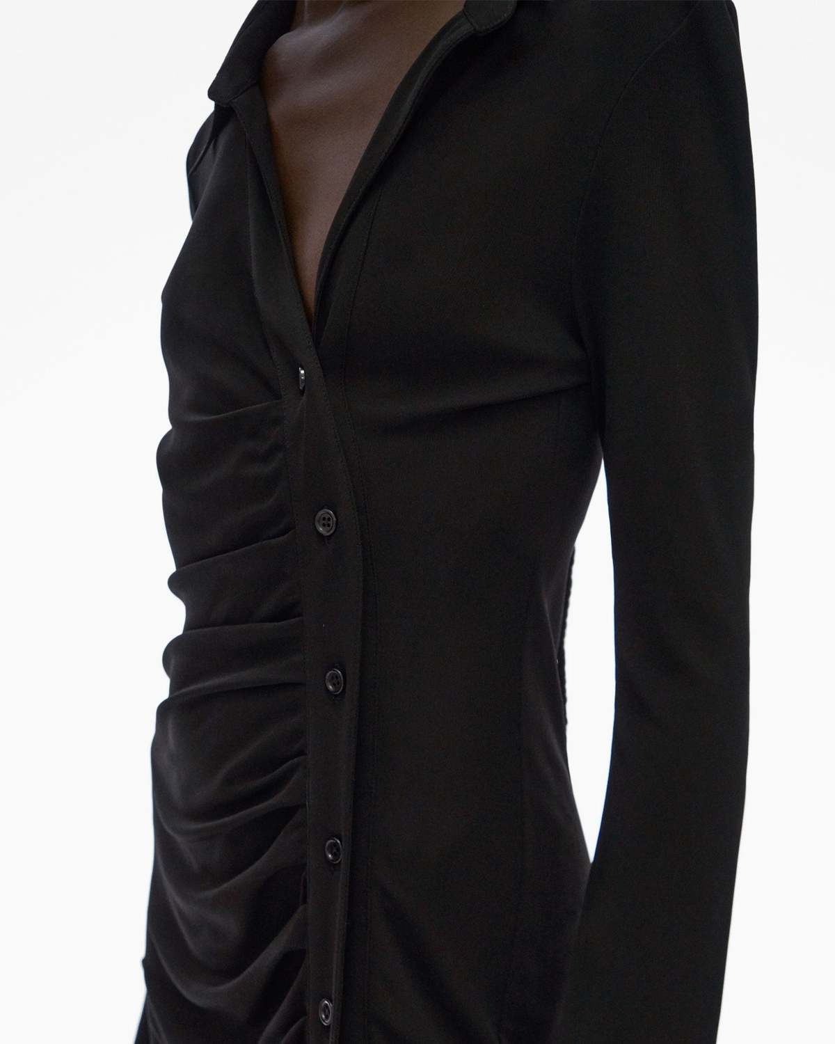 navy blue dress for baby girl Helmut Lang Rib Asymmetric Dress main image 1