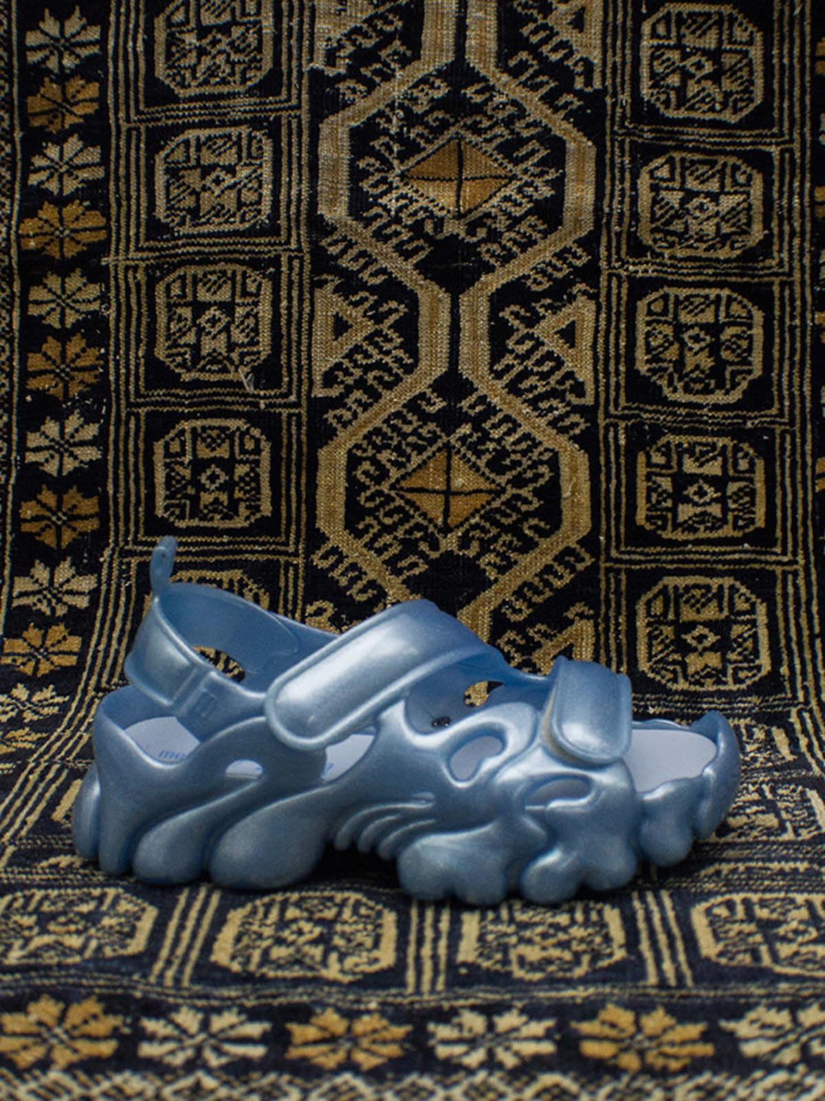 Collina Strada x Melissa Puff Sandal - Glitter Blue | Garmentory