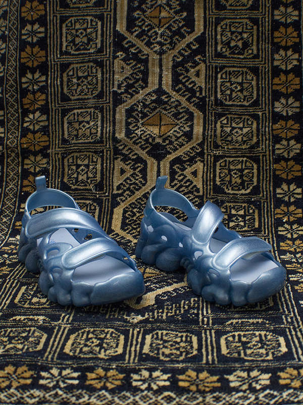 Collina Strada x Melissa Puff Sandal - Glitter Blue | Garmentory