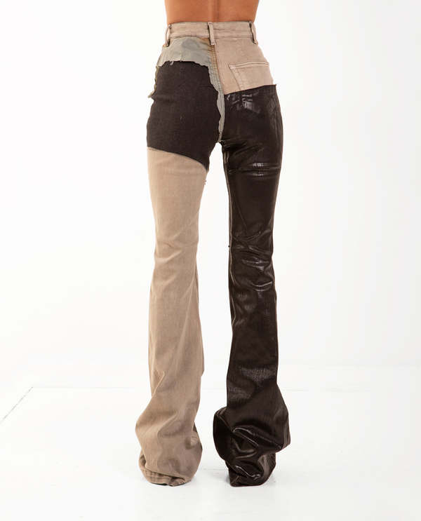 bolan似 black boots cut flare denim opium RICK OWENS Black Bolan Bootcut Jeans - SHENGLI ROAD MARKET