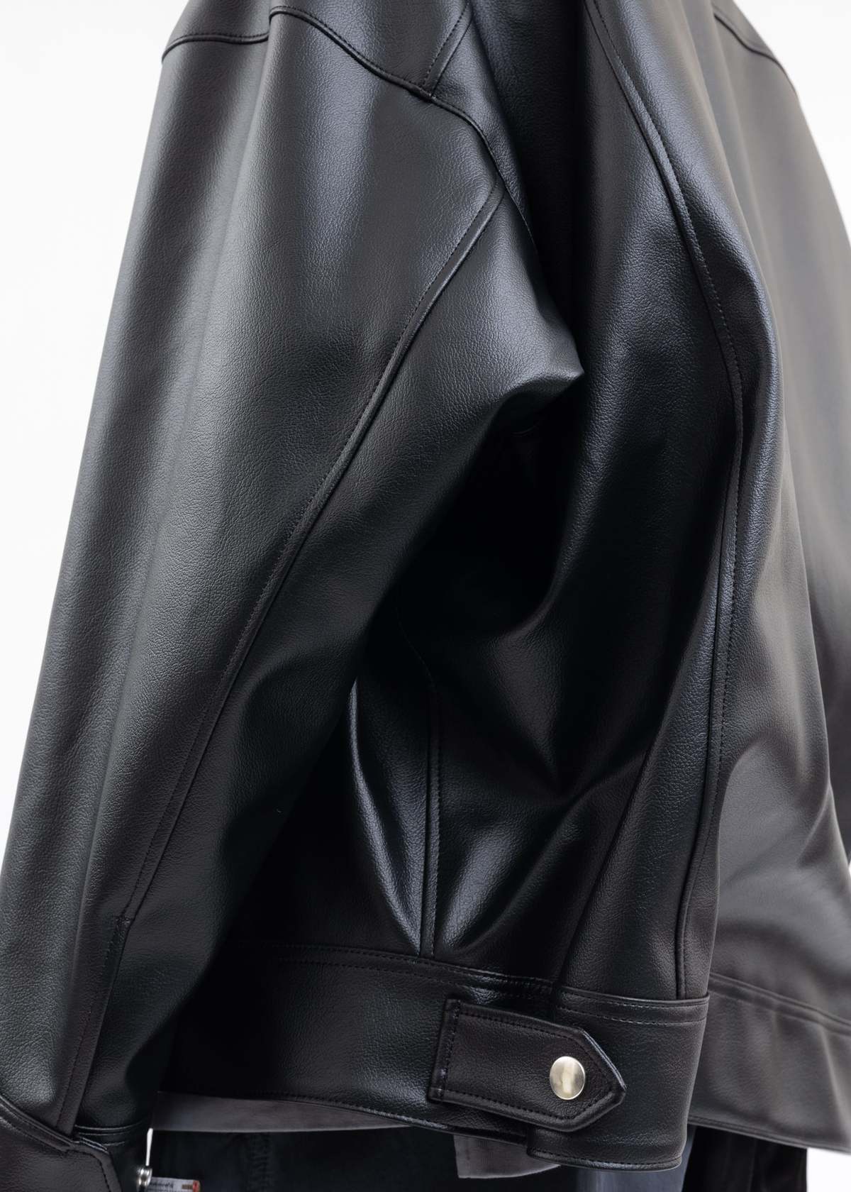 Shoulder Jacket Pvc Mihara Yasuhiro Twisted Shoulder PVC Jacket - Black | Garmentory