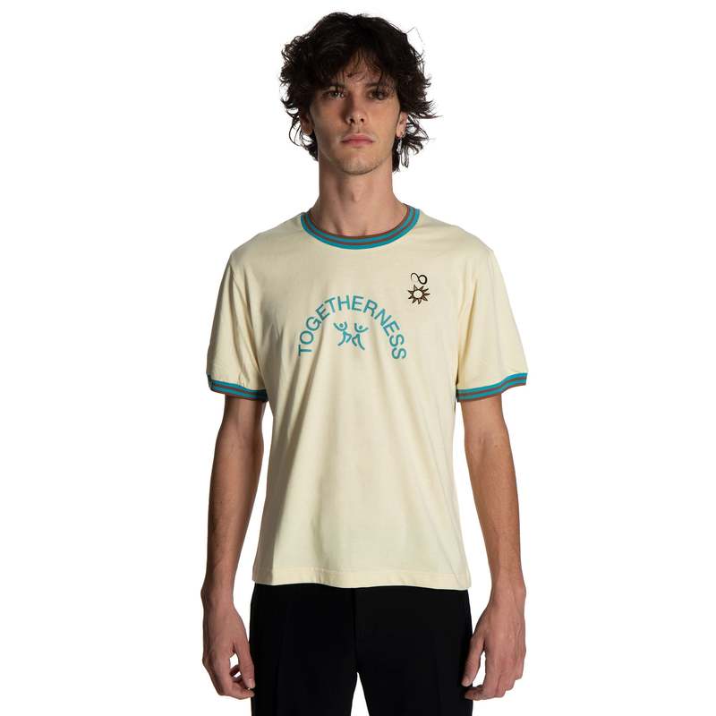 WALES BONNER｜SHORT-SLEEVED ROUND NECK T-SHIRTS (MS23JE1 adidas x Wales Bonner Short Sleeve T-shirt 'Collegiate Gold