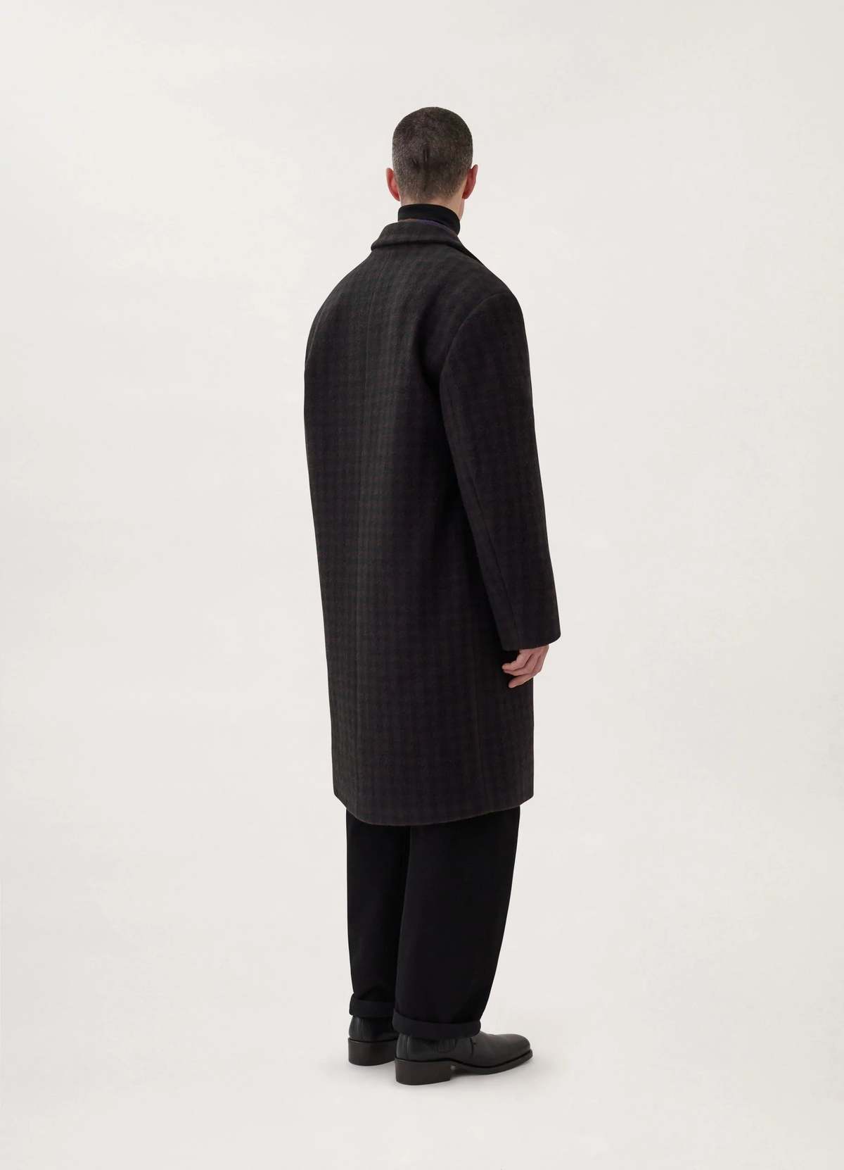 Lemaire Chesterfield Coat - Dark Brown/Marine | Garmentory