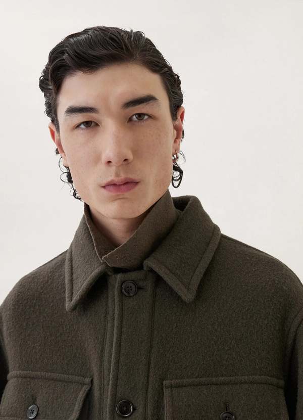 Lemaire Hunting Jacket - Pewter Green | Garmentory