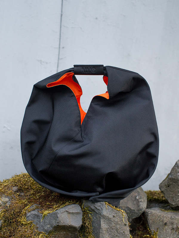 Maison Margiela MM6 Japanese Han Bag, - Black/Orange Nylon