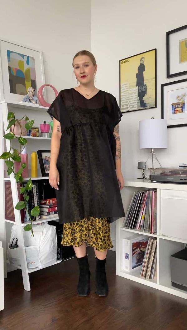 Nomiah Tulip Dress - Black