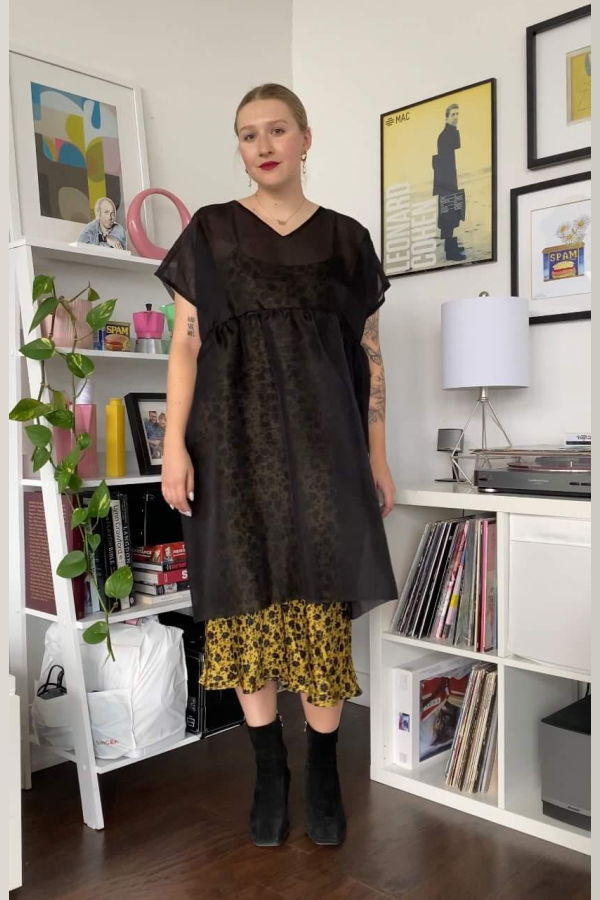 Noémiah Tulip Dress - Black