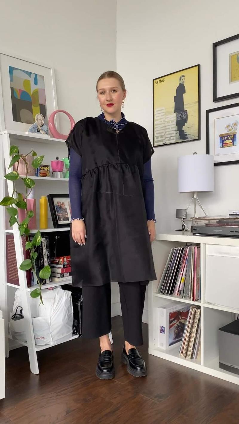 Nomiah Tulip Dress - Black