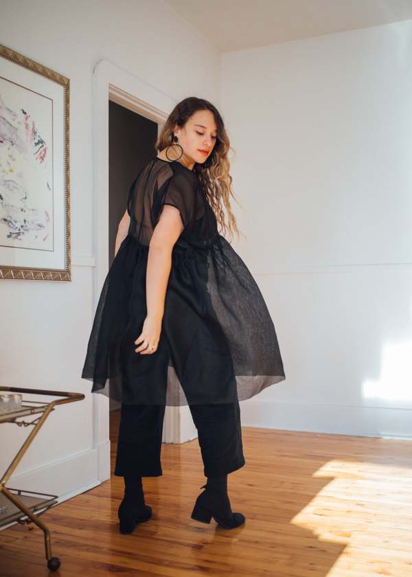 Nomiah Tulip Dress - Black