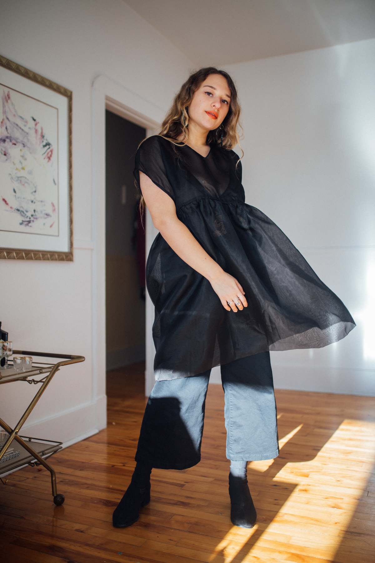 Noémiah Tulip Dress - Black - Image 8 of 17