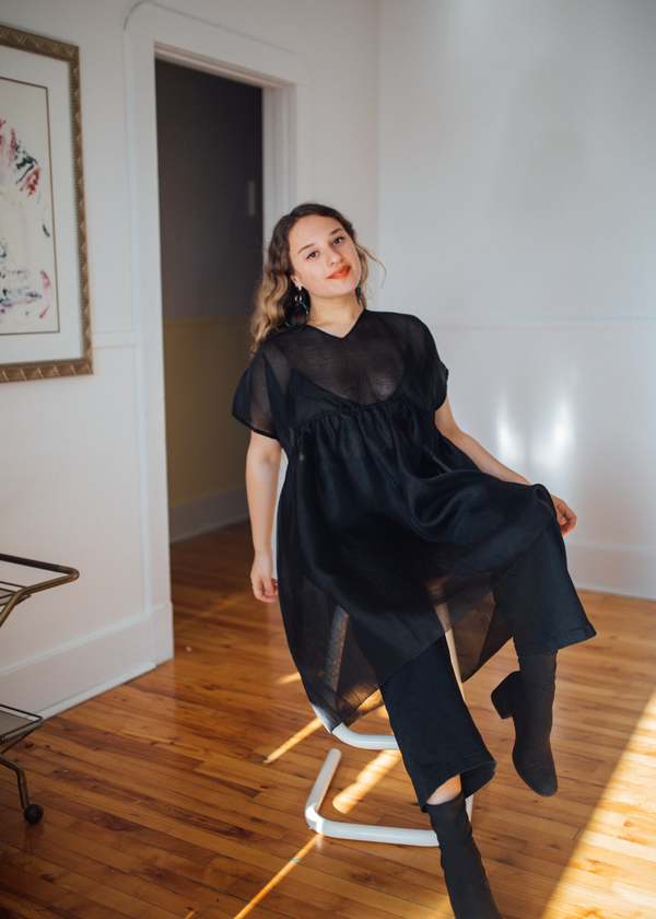 Nomiah Tulip Dress - Black