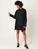 Scarf Tunic Dress in Black - Thumbnail 3