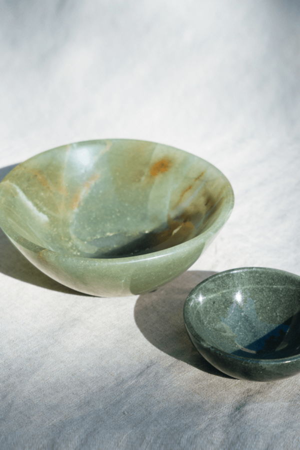 GOOD FORTUNE Green Aventurine Bowl Small Size - Green