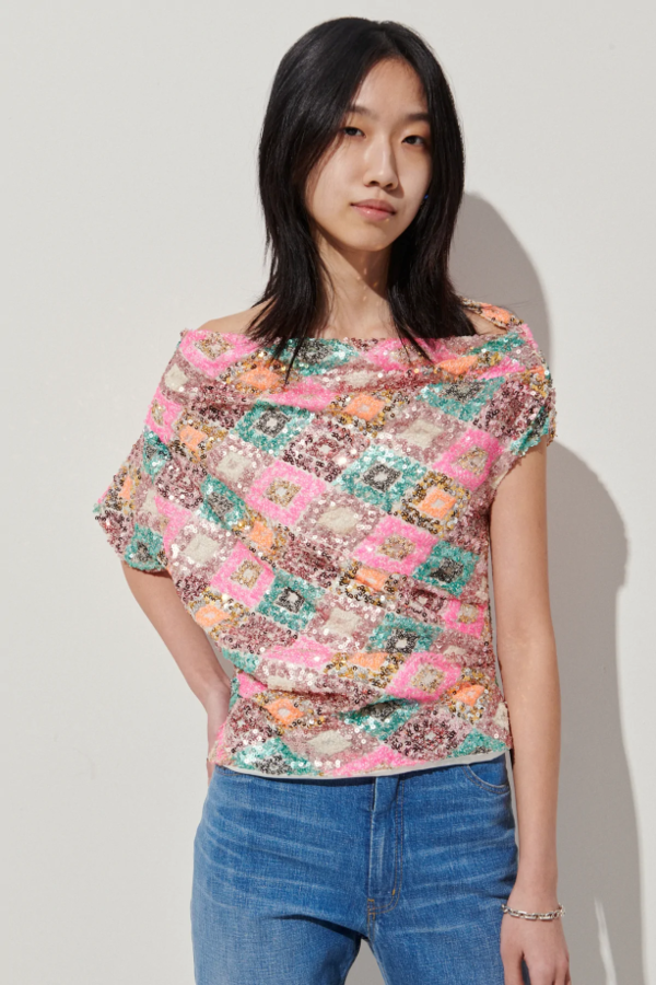 Rachel Comey Doria Top - Pink Multi | Garmentory