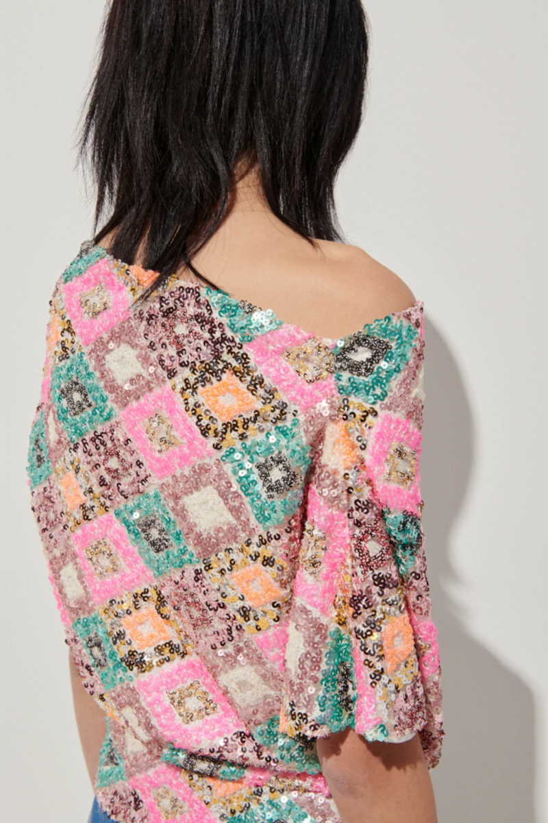 Rachel Comey Doria Top - Pink Multi | Garmentory