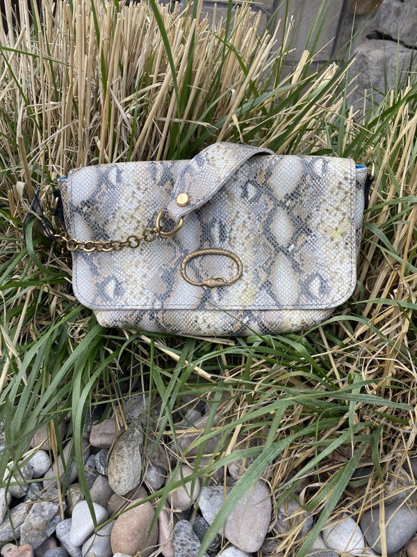 SOUS LES PAVES Mai Tai bag - Beige Python | Garmentory