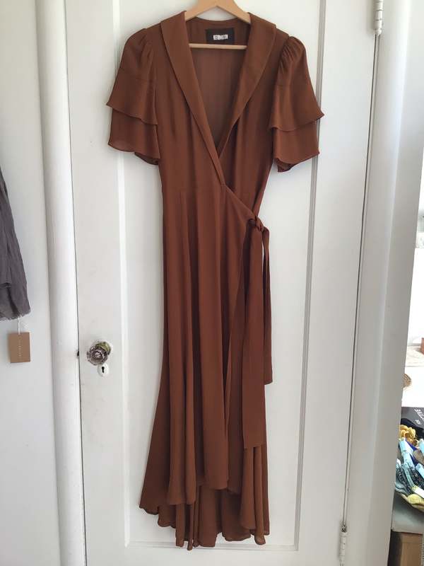 casual brown maxi dress Coastal Brown Printed Maxi Dress | Trendy Women's Dress
