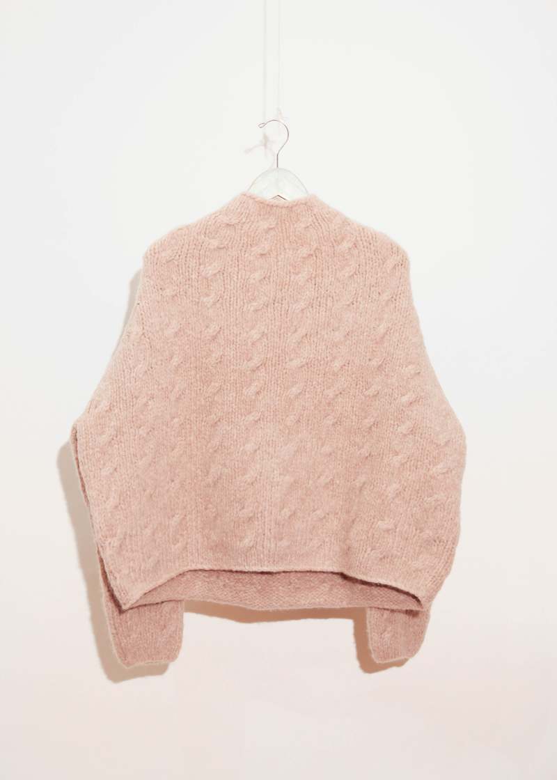 Lauren Manoogian Handknit Cable Pullover - Camel | Garmentory