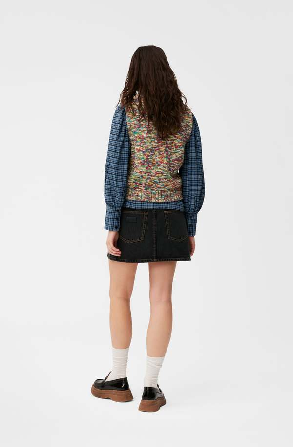 Ganni COTTON ROPE VEST - MULTICOLOR | Garmentory