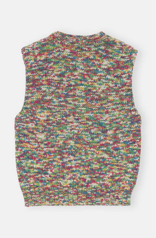 Ganni COTTON ROPE VEST - MULTICOLOR | Garmentory