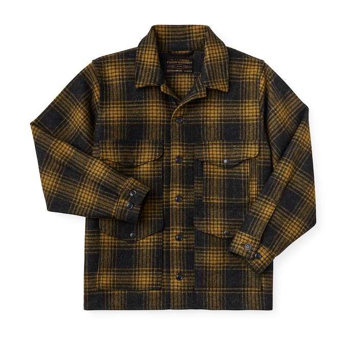 Filson Mackinaw Wool Cruiser Jacket Gold Ochre Ombre Garmentory
