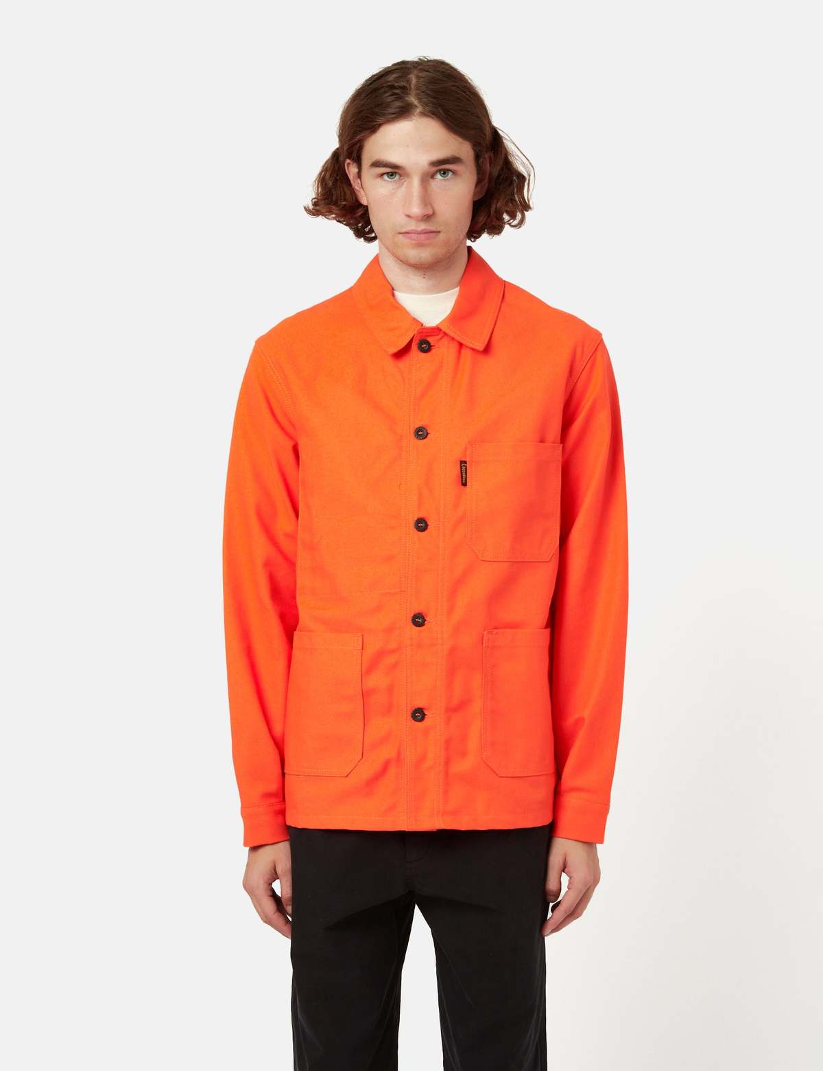 Le Laboureur Cotton Twill Work Jacket - Orange - Image 4 of 5