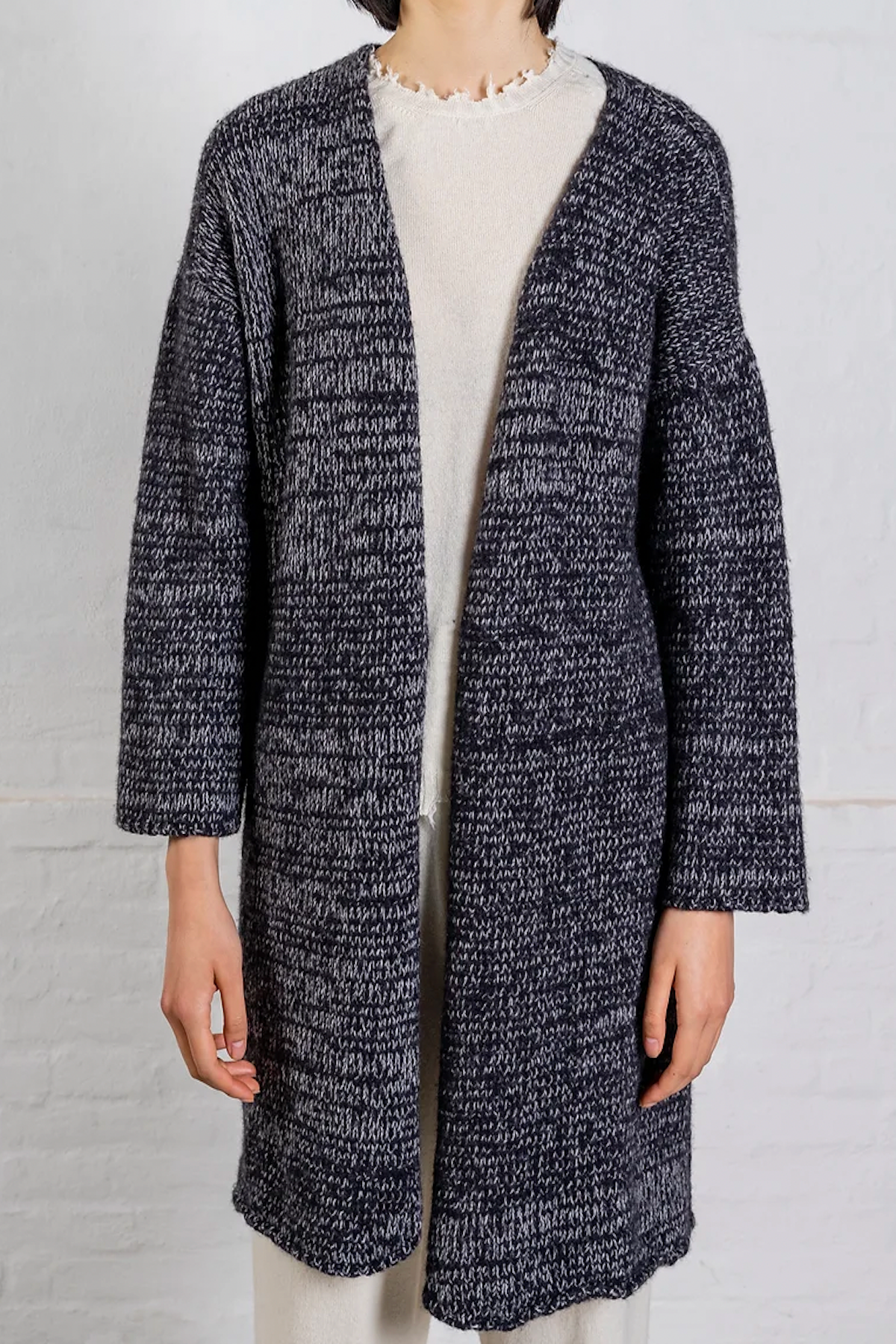 MJ Watson Twist Long Cardi - Dark - Image 1 of 4
