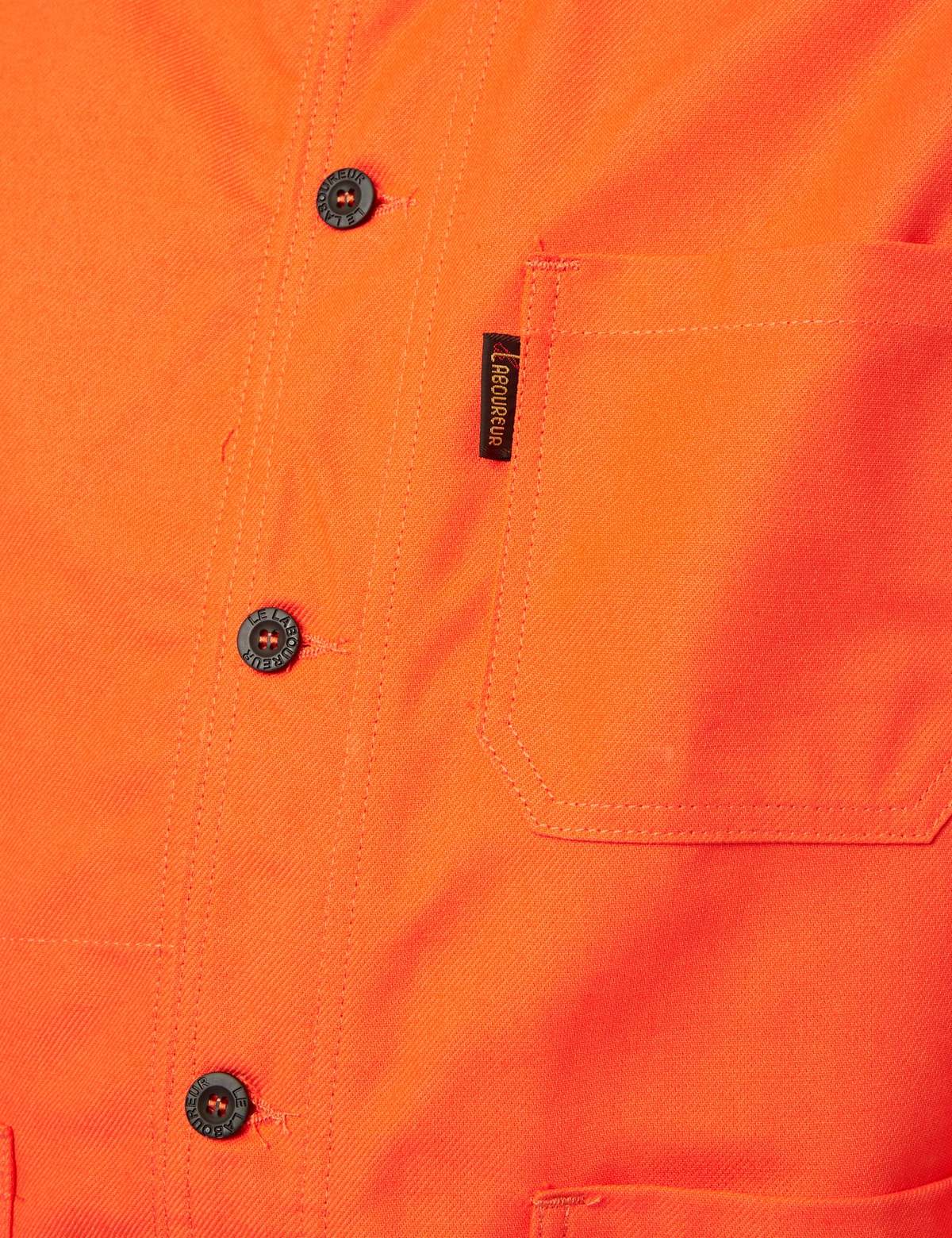 Le Laboureur Cotton Twill Work Jacket - Orange - Image 5 of 5