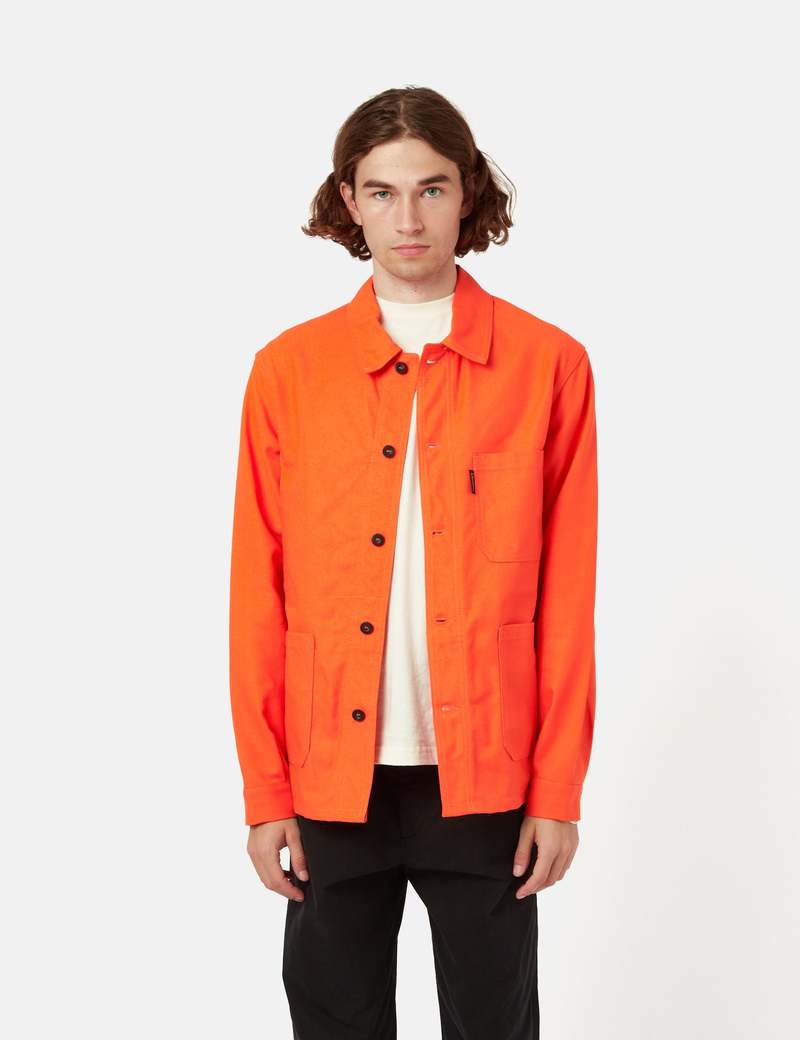 Le Laboureur Cotton Twill Work Jacket - Orange