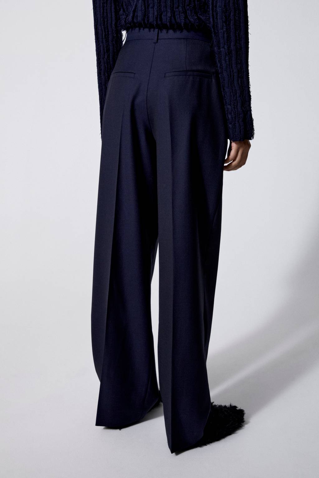 House of Dagmar Valentina Trousers Navy Garmentory