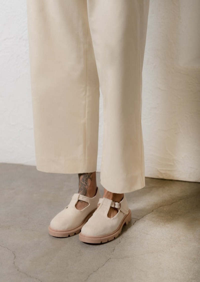 Small Lot Lug Sole Mary Jane - Natural