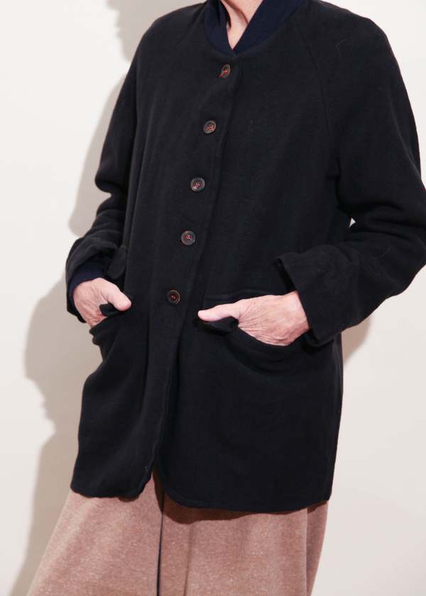 H+ HANNO WESSEL コート黒 H+ Hannoh Wessel Milena Coat - Black | Garmentory