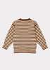 kids Caramel GUERNSEY KNIT JUMPER top -  CINNAMON STRIPE - Thumbnail 4