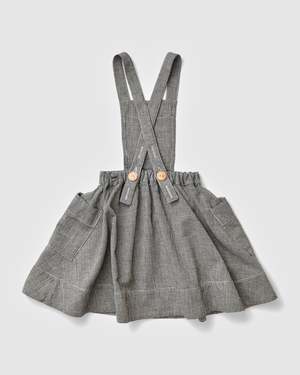 Kids Soor Ploom Harriet Pinafore - Mini Houndstooth | Garmentory