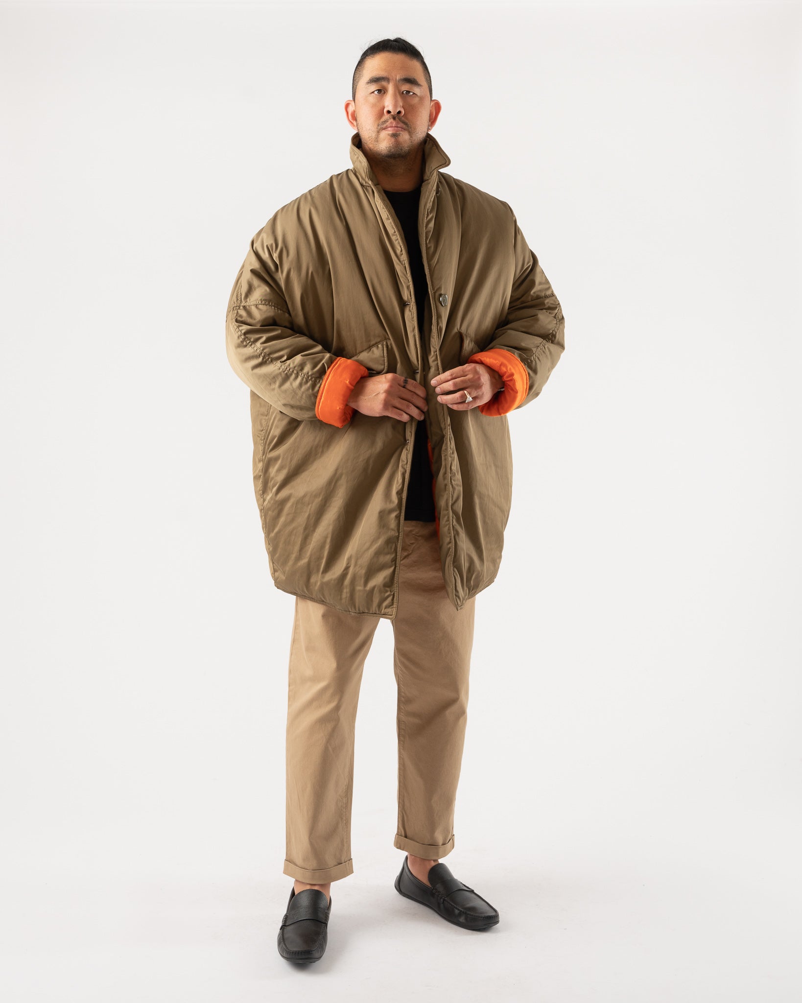 ✳︎F12✳︎23FW MM6 Khaki Puffer Coat MM6-Maison-Margiela-Puffer-