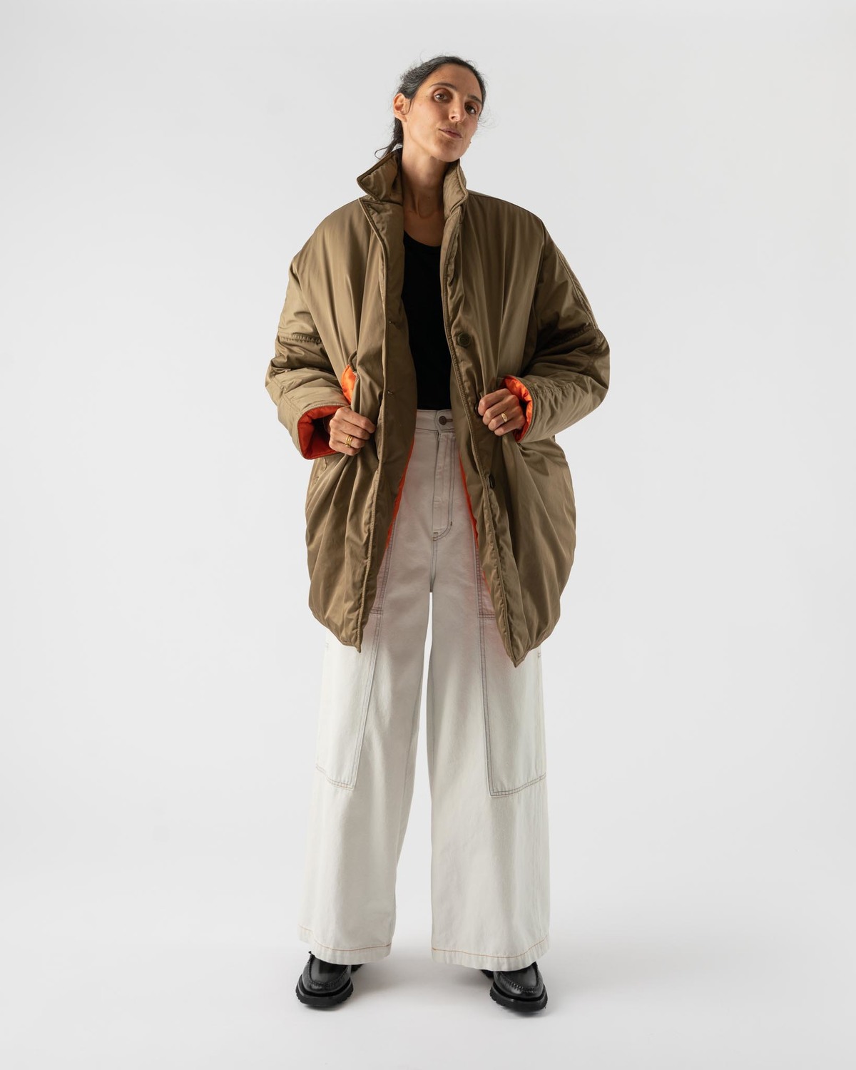 ✳︎F12✳︎23FW MM6 Khaki Puffer Coat ✳︎F12様専用✳︎23FW MM6 Khaki Puffer Coat - メルカリ