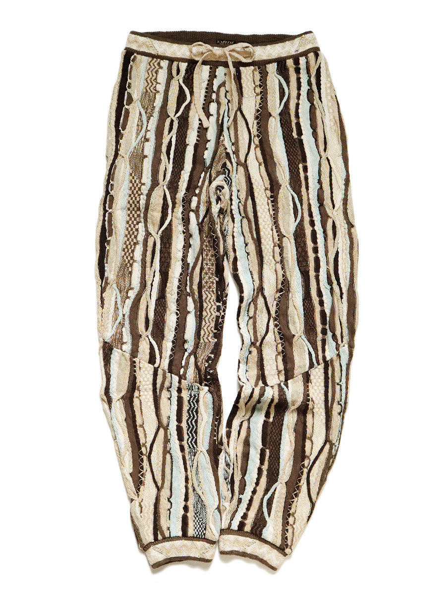スラックス kapital 7G Knit Gaudy Sweat pants 3 Kapital 7g Knit Gaudy Sweat Pants - Brown | Garmentory