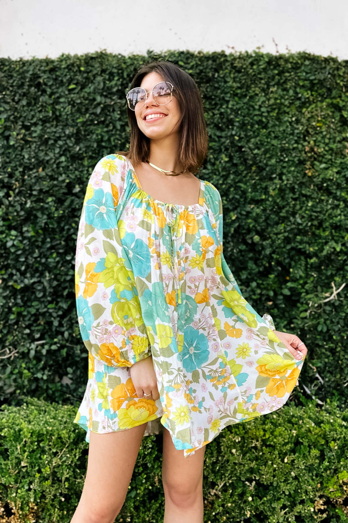 SPELL THE GYPSY COLLECTIVE Lemonade Mini Dress Citrus