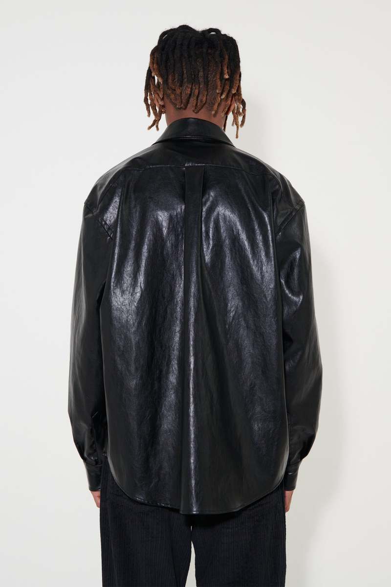 パンツ our legacy Cageian Black Fake Leather Our Legacy - Formal Moto Cut Cageian Black Fake Leather