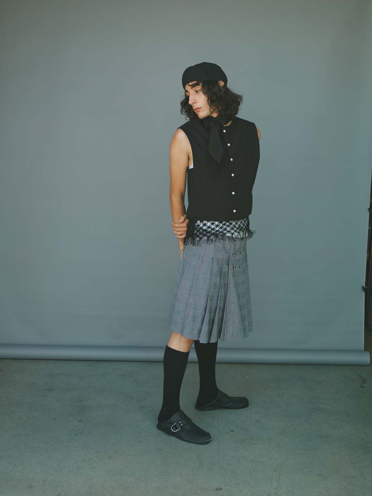 TAKAHIROMIYASHITA The Soloist Glen Check Kilt Skirt - Image 5 of 16