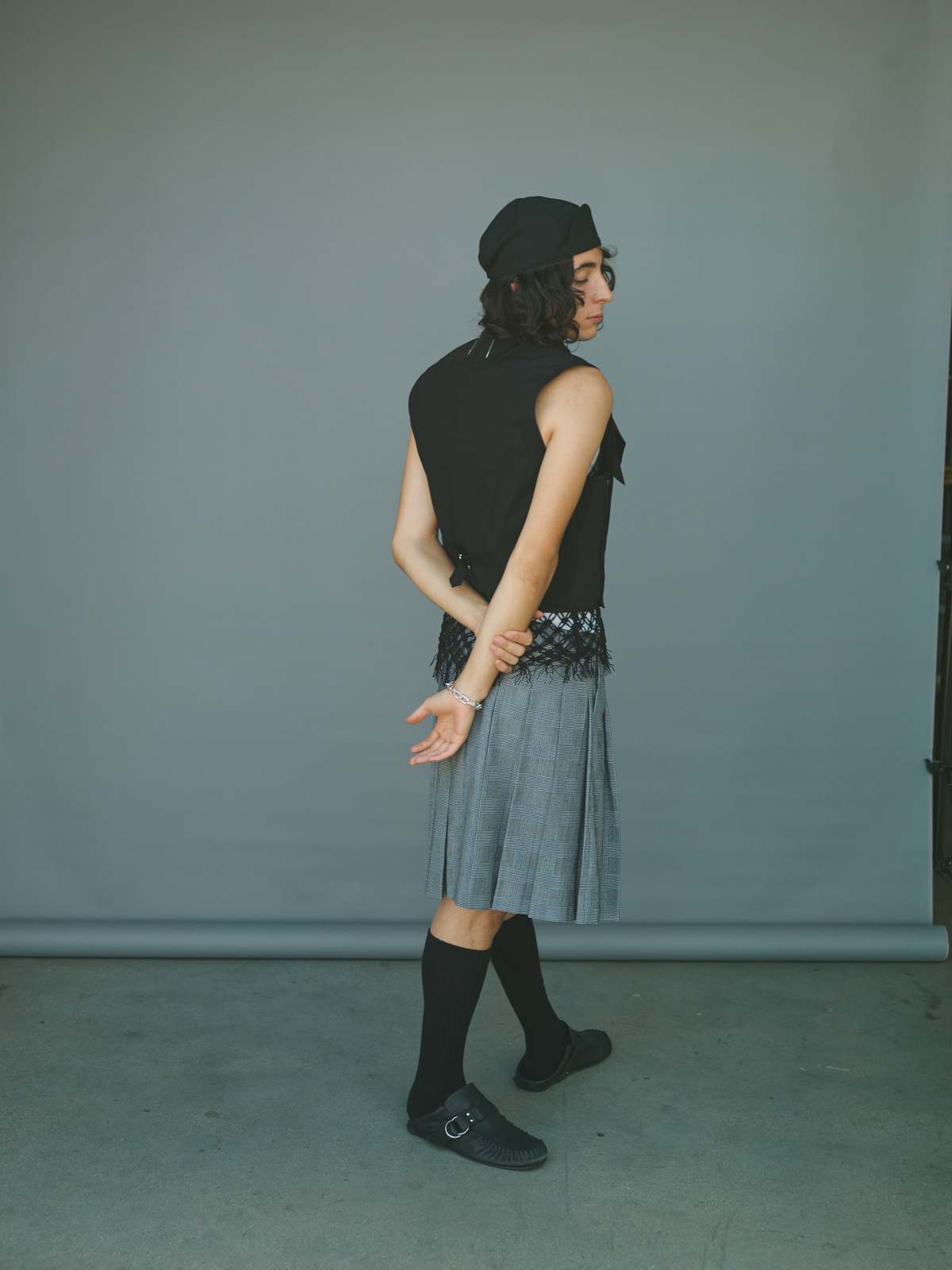 TAKAHIROMIYASHITA The Soloist Glen Check Kilt Skirt - Image 6 of 16