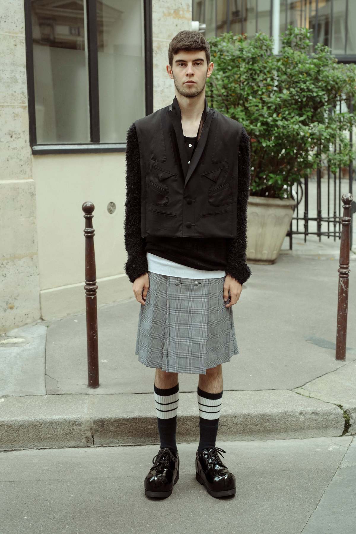 TAKAHIROMIYASHITA The Soloist Glen Check Kilt Skirt - Image 7 of 16