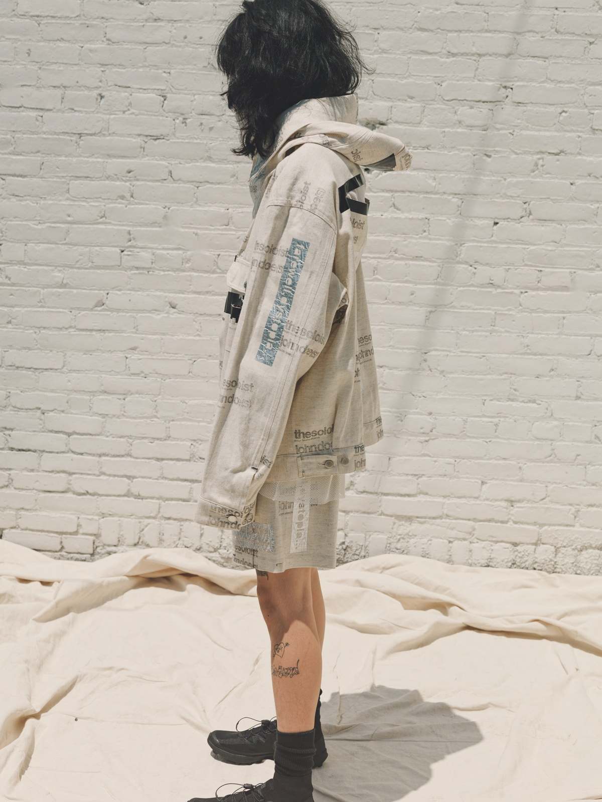 TAKAHIROMIYASHITA The Soloist. John Doe(s) Print Monster Shaped Jacket - Natural - Image 11 of 20