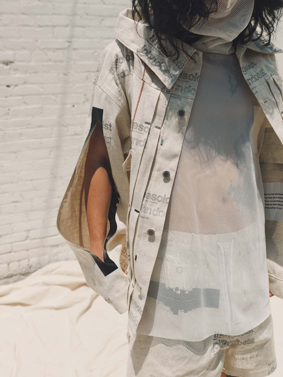 TAKAHIROMIYASHITA The Soloist. John Doe(s) Print Monster Shaped Jacket - Natural - Image 12 of 20