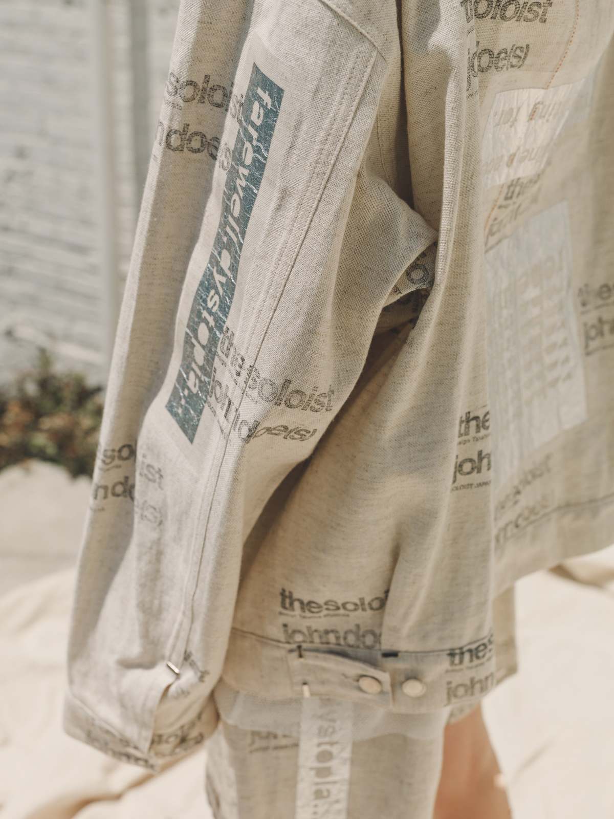 TAKAHIROMIYASHITA The Soloist. John Doe(s) Print Monster Shaped Jacket - Natural - Image 13 of 20