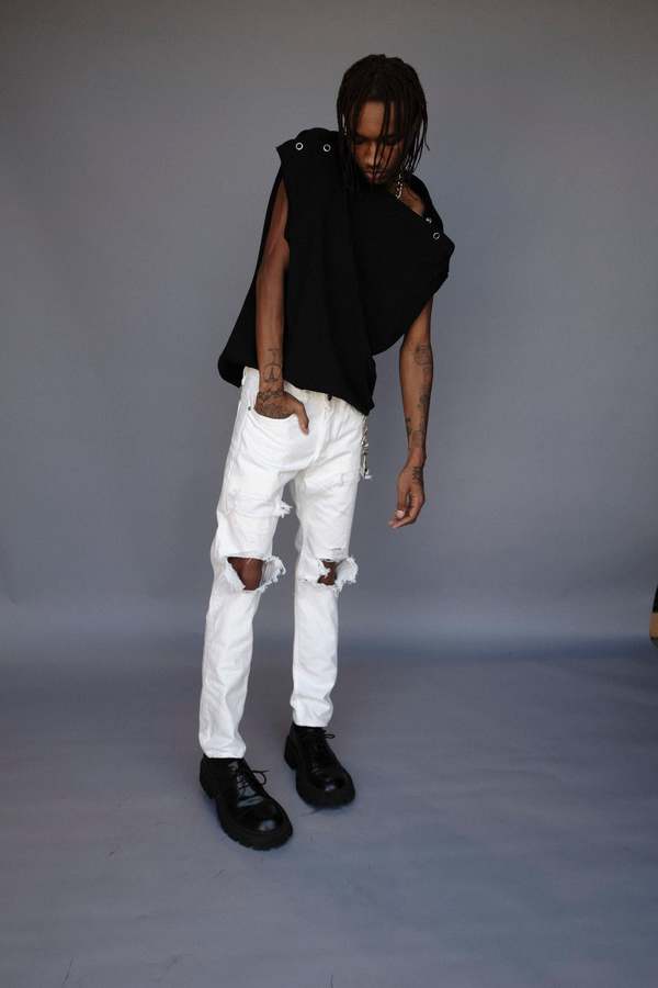 TAKAHIROMIYASHITA The Soloist. Skinny Blown-out Grunge Jean
