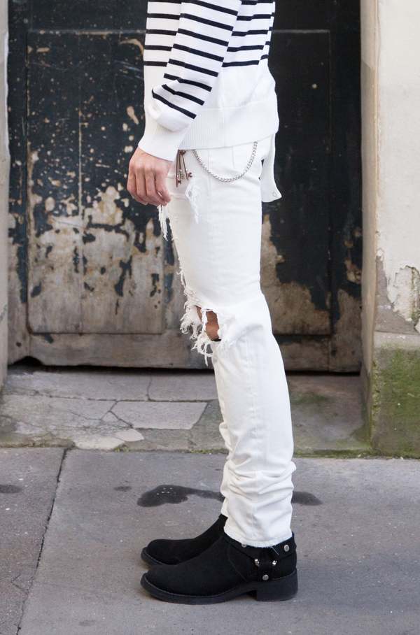 TAKAHIROMIYASHITA The Soloist. Skinny Blown-out Grunge Jean