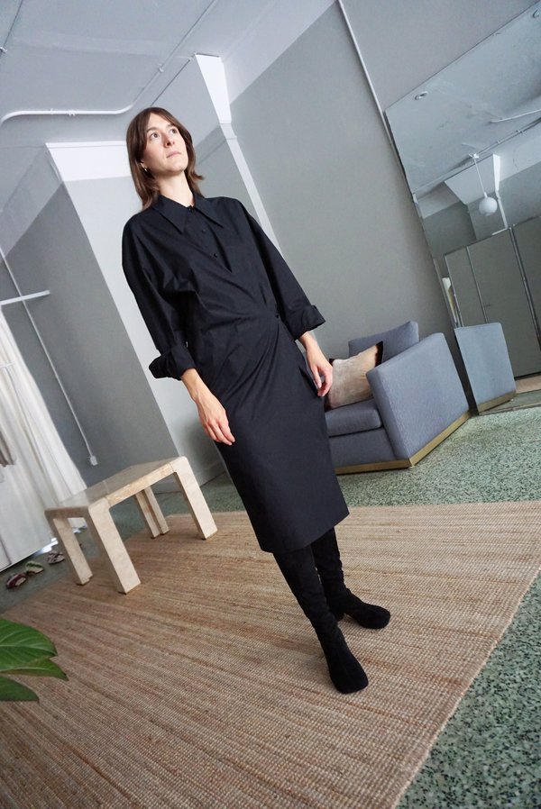 lemaire fitted twisted dress LEMAIRE
