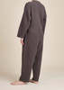 Black Crane Tie Jumpsuit - Grey - Thumbnail 3